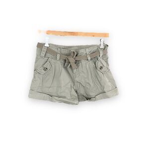 BERSHKA | Olive/Gray Belted Shorts (10)